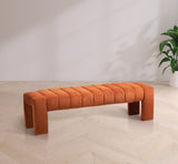 Andaz Bench - Luxurious Velvet Seating with Deep Channel Tufting for Elegant Home Decor Upgrade