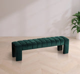 Andaz Bench - Luxurious Velvet Seating with Deep Channel Tufting for Elegant Home Decor Upgrade