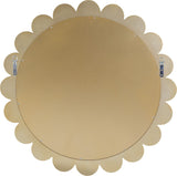 Shell Glass Contemporary Mirror - Stunning 32" Gold Framed Accent with Shell Details for Any Room