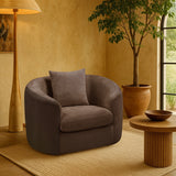 Penelope Chenille Fabric Upholstered Accent Chair