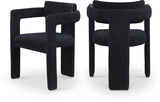 Brenda Chenille Fabric Upholstered Dining Chair (Set of 2)