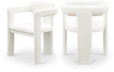 Brenda Chenille Fabric Upholstered Dining Chair (Set of 2)