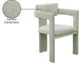 Brenda Chenille Fabric Upholstered Dining Chair (Set of 2)