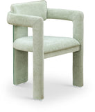 Brenda Chenille Fabric Upholstered Dining Chair (Set of 2)