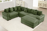 DESEO 117" Sectional Sofa with Ottoman