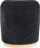 Clarita Swivel Accent Chair - Stylish Chenille Comfort with Natural Wood Base for Modern Living Spaces