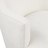 Clarita Swivel Accent Chair - Stylish Chenille Comfort with Natural Wood Base for Modern Living Spaces
