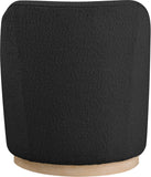 Clarita Swivel Accent Chair - Stylish Chenille Comfort with Natural Wood Base for Modern Living Spaces