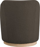 Clarita Swivel Accent Chair - Stylish Chenille Comfort with Natural Wood Base for Modern Living Spaces