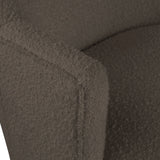 Clarita Swivel Accent Chair - Stylish Chenille Comfort with Natural Wood Base for Modern Living Spaces