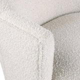 Clarita Swivel Accent Chair - Stylish Chenille Comfort with Natural Wood Base for Modern Living Spaces