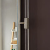 Ghost Rectangular Acrylic Mirror - Contemporary Brushed Gold Design for Elegant Home Decor Style