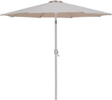 Fiji - Aluminum Patio Umbrella With Round White Base