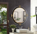 Ghost Rectangular Acrylic Mirror - Contemporary Brushed Gold Design for Elegant Home Decor Style