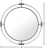 Ghost Rectangular Acrylic Mirror - Contemporary Brushed Gold Design for Elegant Home Decor Style