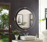 Ghost Rectangular Acrylic Mirror - Contemporary Brushed Gold Design for Elegant Home Decor Style