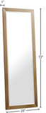 Hepburn Glass Full Length Contemporary Mirror with Brushed Trim - Perfect for Any Room Decor