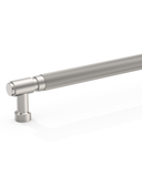 DESIGN4602 Modern Retro Knurled Pulls for Charcoal Gray & White Cabinets | 5", Satin Nickel