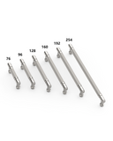 DESIGN4602 Modern Retro Knurled Pulls for Charcoal Gray & White Cabinets | 5", Satin Nickel