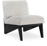 Chapman Cream Boucle Fabric Accent Chair - Elegant Comfort for Living Room, Bedroom, or Dorm Space