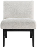 Chapman Cream Boucle Fabric Accent Chair - Elegant Comfort for Living Room, Bedroom, or Dorm Space