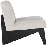 Chapman Cream Boucle Fabric Accent Chair - Elegant Comfort for Living Room, Bedroom, or Dorm Space