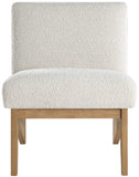 Chapman Cream Boucle Fabric Accent Chair - Elegant Comfort for Living Room, Bedroom, or Dorm Space