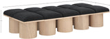 Pavilion Bench - Luxurious Channel-Tufted Seat with Art Deco Design for Stylish Entryway Seating