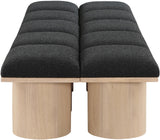 Pavilion Bench - Luxurious Channel-Tufted Seat with Art Deco Design for Stylish Entryway Seating