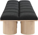 Pavilion Bench - Luxurious Channel-Tufted Seating with Art Deco Design for Entryway or Bedroom