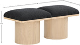 Pavilion Bench: Stylish Art Deco Seating with Luxurious 4-Inch Cushion for Entryways and Bedrooms