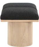 Pavilion Bench: Stylish Art Deco Seating with Luxurious 4-Inch Cushion for Entryways and Bedrooms