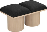 Pavilion Bench: Stylish Art Deco Seating with Luxurious 4-Inch Cushion for Entryways and Bedrooms