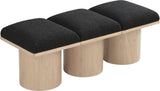 Pavilion Bench: Luxurious Channel-Tufted Seating with Art Deco Design for Entryway or Bedroom Style