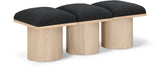 Pavilion Bench: Luxurious Channel-Tufted Seat with Art Deco Design for Stylish Home Seating Solutions