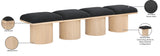 Pavilion Bench: Luxurious Channel-Tufted Seat, Art Deco Design, Stylish Seating for Any Space