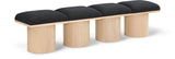 Pavilion Bench: Luxurious Channel-Tufted Seat, Art Deco Design, Stylish Seating for Any Space