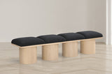 Pavilion Bench: Luxurious Channel-Tufted Seat, Art Deco Design, Stylish Seating for Any Space