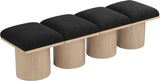 Pavilion Bench: Luxurious Channel-Tufted Seat, Art Deco Design, Stylish Seating for Any Space