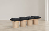 Pavilion Bench: Stylish Art Deco Design with Luxurious Cushioning for Entryway or Bedroom Seating
