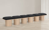 Pavilion Bench: Elegant Art Deco Design with Luxurious Channel-Tufted Cushion for Stylish Seating