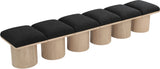 Pavilion Bench: Elegant Art Deco Design with Luxurious Channel-Tufted Cushion for Stylish Seating