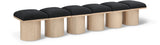 Pavilion Bench: Luxurious Boucle Fabric Seating with Art Deco Design for Stylish Home Decor