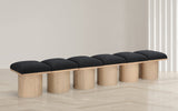 Pavilion Bench: Luxurious Boucle Fabric Seating with Art Deco Design for Stylish Home Decor