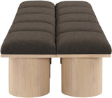 Pavilion Bench - Luxurious Channel-Tufted Seat with Art Deco Design for Stylish Entryway Seating