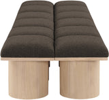 Pavilion Bench - Luxurious Channel-Tufted Seating with Art Deco Design for Entryway or Bedroom