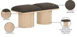 Pavilion Bench: Stylish Art Deco Seating with Luxurious 4-Inch Cushion for Entryways and Bedrooms