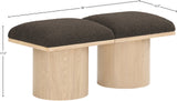 Pavilion Bench: Stylish Art Deco Seating with Luxurious 4-Inch Cushion for Entryways and Bedrooms