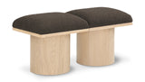 Pavilion Bench: Stylish Art Deco Seating with Luxurious 4-Inch Cushion for Entryways and Bedrooms