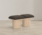 Pavilion Bench: Stylish Art Deco Seating with Luxurious 4-Inch Cushion for Entryways and Bedrooms